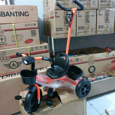 Stroller Sepeda Anak Roda Tiga PMB TC03 Musik Lampu Dorongan TC-03 TC 03