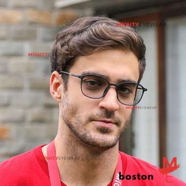 Baru! Kacamata Photochromic & Antiradiasi - Boston -Kaca Mata Minus Frame saja