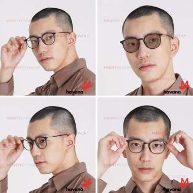 Kacamata Antiradiasi / Photochromic /Minus Pria Wanita Havana Frame Saja