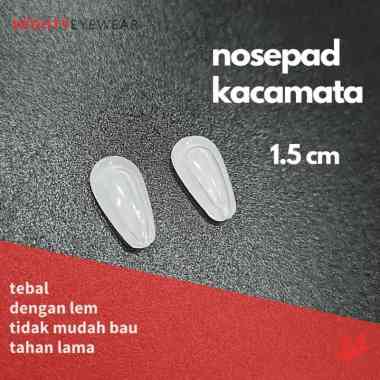 Nosepad Lem Silicone Bantalan Tebal Hidung Kacamata Nosepad 1 Pasang Bening