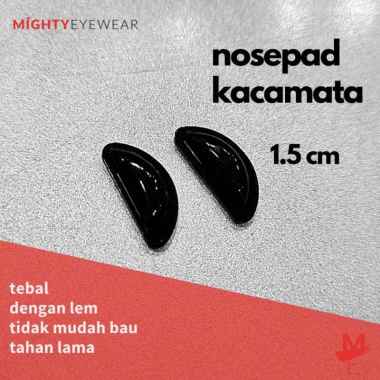 Nosepad Lem Silicone Bantalan Tebal Hidung Kacamata Nosepad 1 Pasang Hitam