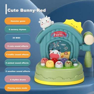 OEM RB-M294 Mainan Edukasi Anak Pukul Tikus Palu Games Memukul Hamster Maenan Edukatif Whack A Mole 