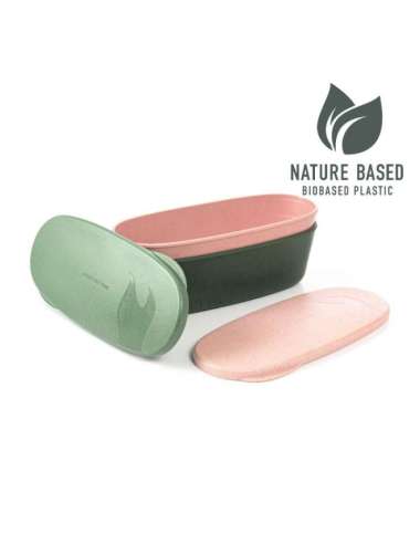 Kotak Makan Light My Fire SnapBox oval BIO 2 pack Green Pink