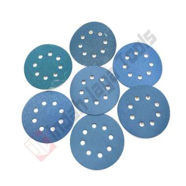 EKAMANT Amplas Bulat Tempel 5" 8 lubang ( Spare part Mesin Rotary Sander ) Hamplas Perekat GRIT 320