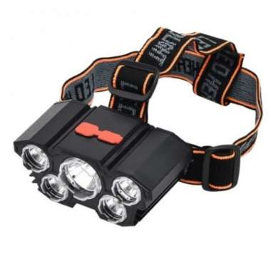 L-T21 Senter Kepala 5 LED Headlamp Highlight Senter Kepala 5 Lampu LED Murah