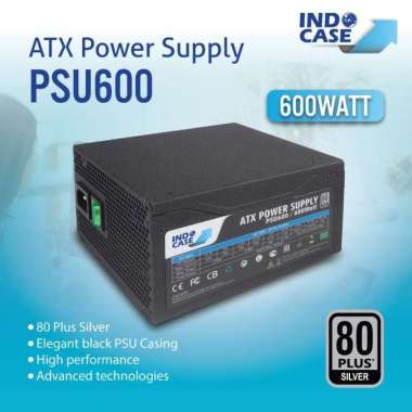 INDOCASE PSU500 - Power Supply 500W Pure with Modular Cable