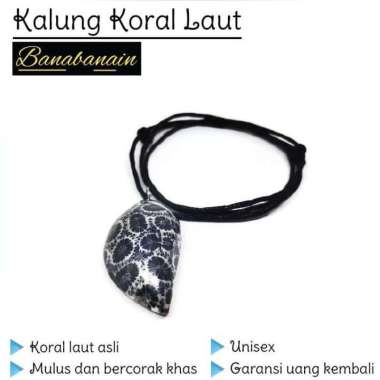 Kalung koral natural etnik asli kalung korea pria emas lewat