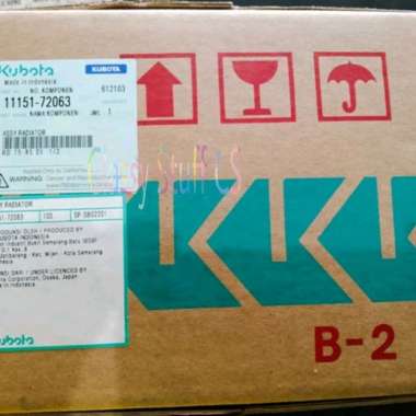 Radiator Kubota RD85/RD75 Bahan Tube Kuningan Sirip Tembaga