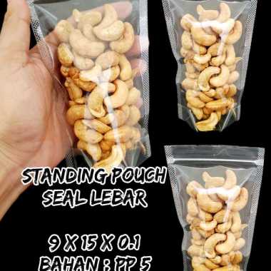 STANDING POUCH 9 x 15 SEAL LEBAR / PLASTIK KLIP