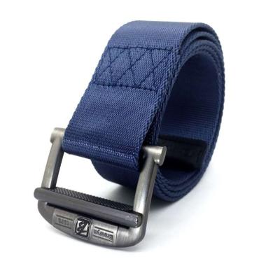 BREWYN LEO Ikat pinggang pria gesper pria canvas belt 120 cm NAVY