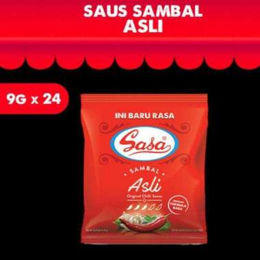 SASA Sambal Asli Saus [24 Sachet /9 g]