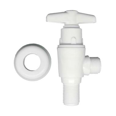JOPEX Stop Kran Bidet Air Kran Shower WC 01 W - WC CONTROL VALVE Putih