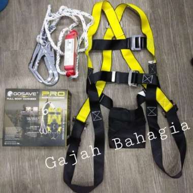 Full body harness PRO ABSORBER double big hook Safety belt GOSAVE