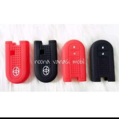 noona variasi mobil Silicone Cover Kunci Mobil for Toyota Avanza Veloz 2019 - RED