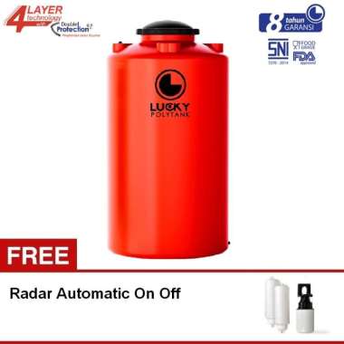 Tangki air / Tandon / Toren Lucky Polytank 1500 Liter - LS 150 orange