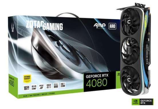 ZOTAC RTX 4080 AMP EXTREME AIRO 16GB GDDR6X | RTX4080