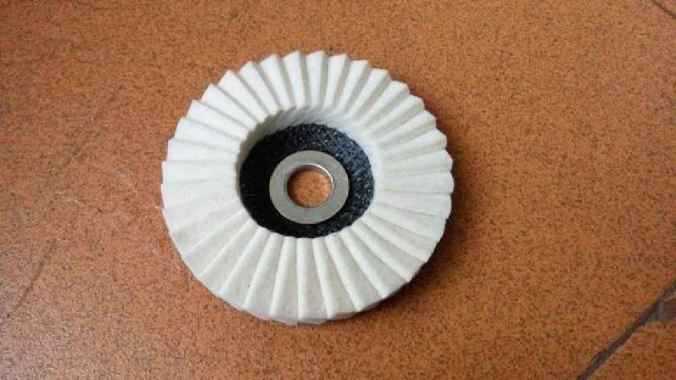 Flap Disc Wool Poles Mesin Gerinda 4" Gosok Metal Polishing