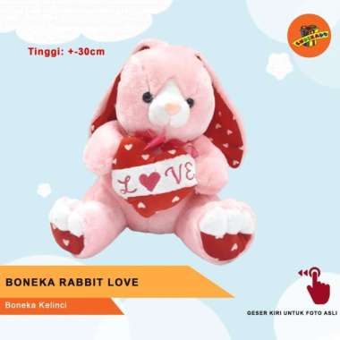 BONEKA RABBIT LOVE - Boneka Kelinci