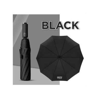 Goto Reva Payung Lipat Umbrella Otomatis Polos Besar Anti UV Jumbo RED