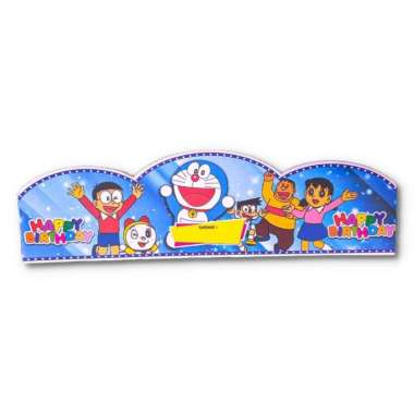 Topi Ulang Tahun Karakter / Topi Ultah Doraemon / Topi Ultah Tayo C