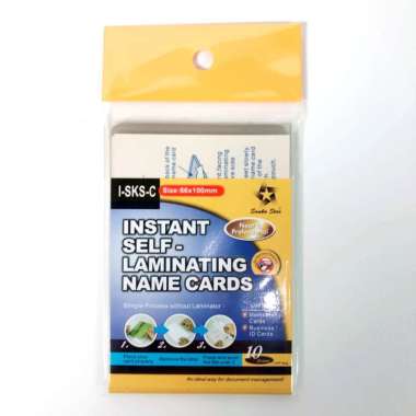 Instant Self Laminating KTP, Plastik Laminating KTP Instan tanpa mesin Transparant