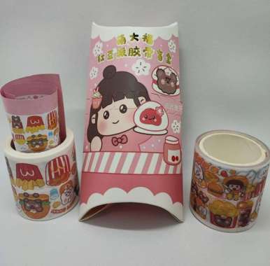 Sticky Notes French Fries Lucu Premium dan Pie Stiker Roll Stiker Pie Roll