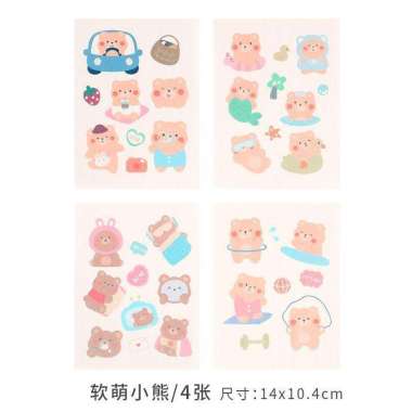 Stiker Aesthetic Decoratif Planner Journal Scrapbook Korea Cute Happy ST 08