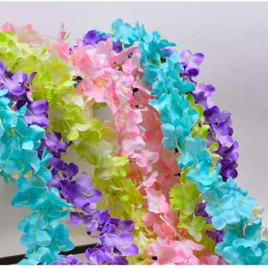 RB-C744 Bunga Juntai Artificial Dekorasi Wedding Bunga Plastik / Tanaman Rambat Bunga Hias Dekorasi 