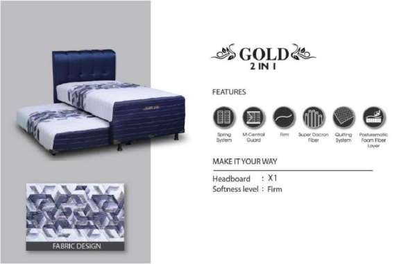 central 2in1 gold kasur sorong uk 90