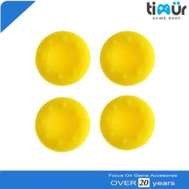 Karet Silikon Analog Thumb Grip Stik PS2 PS3 PS4 Xbox 360 One Kuning