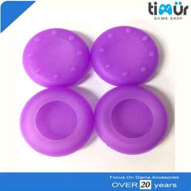 Karet Silikon Analog Thumb Grip Stik PS2 PS3 PS4 Xbox 360 One Ungu