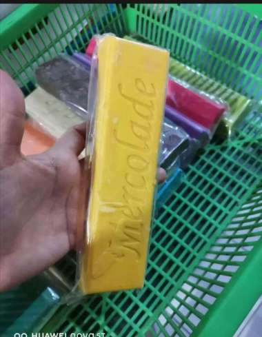 coklat KUNING BANANA cokelat batang warna mercolade repack