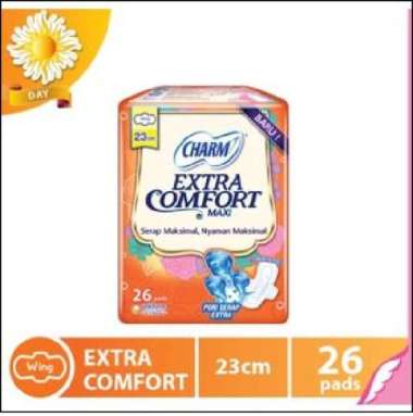 CHARM Pembalut Extra Comfort Maxi Wings 23cm 26s