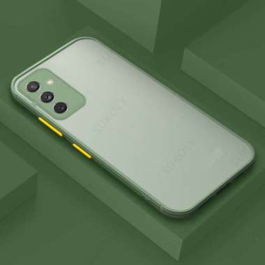 Soft Case Silikon Samsung Galaxy A04s Soft Aero Color Button Matte hijau matcha