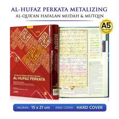 Al Quran Terjemah Tajwid Al Hufaz A5 Alquran Kecil Metalizing Perkata A5 MERAH