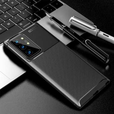 Casing Samsung Galaxy Note 20 / Note 20 Ultra Fiber Carbon Karbon - Hitam Samsung Galaxy Note 20 Ult