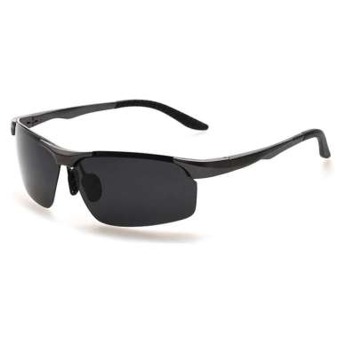 Buruite Men's Polarized Sunglasses Metal Single Beam Spring 