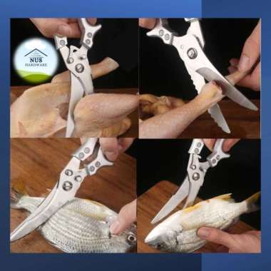 Promo GLO - XCUTTER Gunting Dapur Chicken Duck Fish Bone Scissors