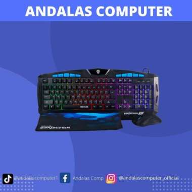 KEYBOARD MOUSE COMBO GAMING REXUS WARFACTION VR1 original
