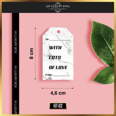 Handtag |Hang tag Murah | HangTag Motif| H7-02| Label Baju | Label Kaos Putih
