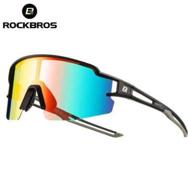 Kacamata Sepeda Rockbros 10171 Original Frame Hitam hitam