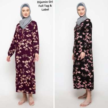 St.Yves Daster Muslim Tiny Calendula/Daster Menyusui/Baju Menyusui M Maroon