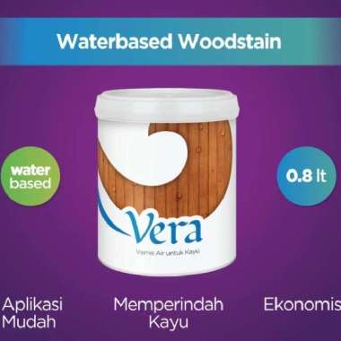 CAT KAYU POLITUR Water based Wood Stain Propan Vera Va-08 0.8 L Akasia