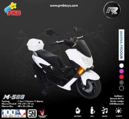 Motor Aki Mainan Anak M 588 NMAX PMB WHITE