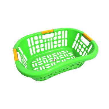 (Gosend/Grab) Keranjang Pakaian Oval Sunshine Shinpo SIP 225 Laundry Basket Plastik Hijau