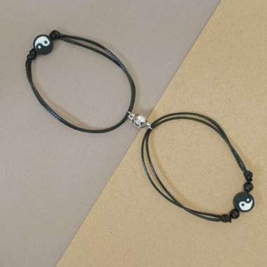 Nyamannya - Gelang Yin Yang Magnet Couple YIN Series