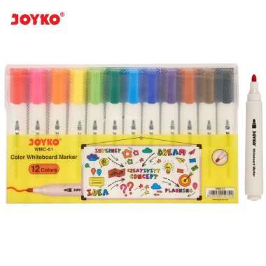 Color Whiteboard Marker Spidol Warna Papan Tulis Joyko WMC-51 Multicolor