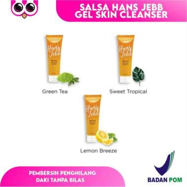 Salsa Hans Jebb Gel Skin Cleanser / Pembersih Penghilang Daki Tanpa Bilas GREEN TEA