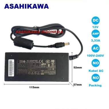 Asahikawa AC/DC Adaptor Intercom CCTV DVR Lampu LED Power Supply Converter Konverter AC 220V to DC12