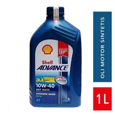 OLI MESIN MOTOR MATIC SHELL ADVANCE AX7 SCOOTER 10W40 1L FOR YAMAHA NMAX XMAX TMAX AEROX LEXI LEXAM 